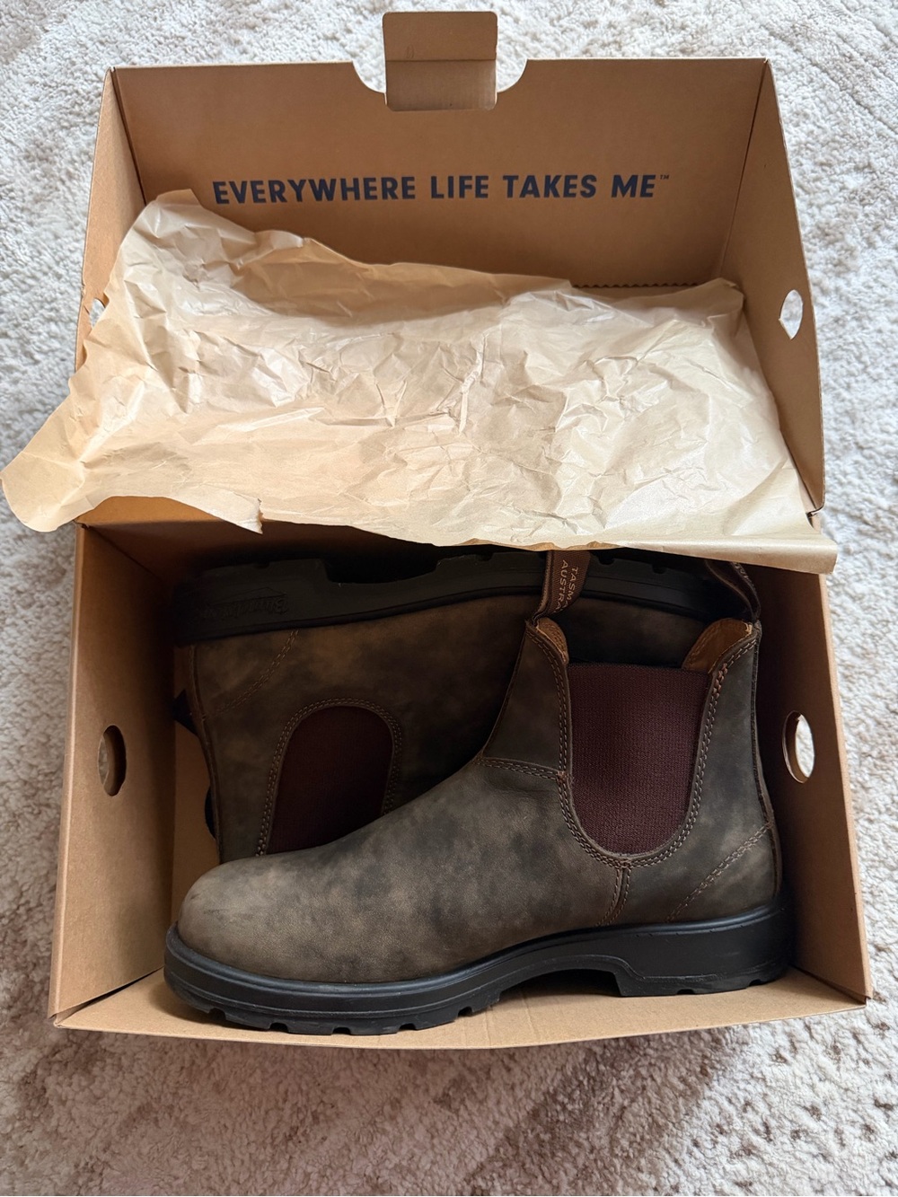 Blundstone Men's Dark Brown Chelsea Chukka Boots